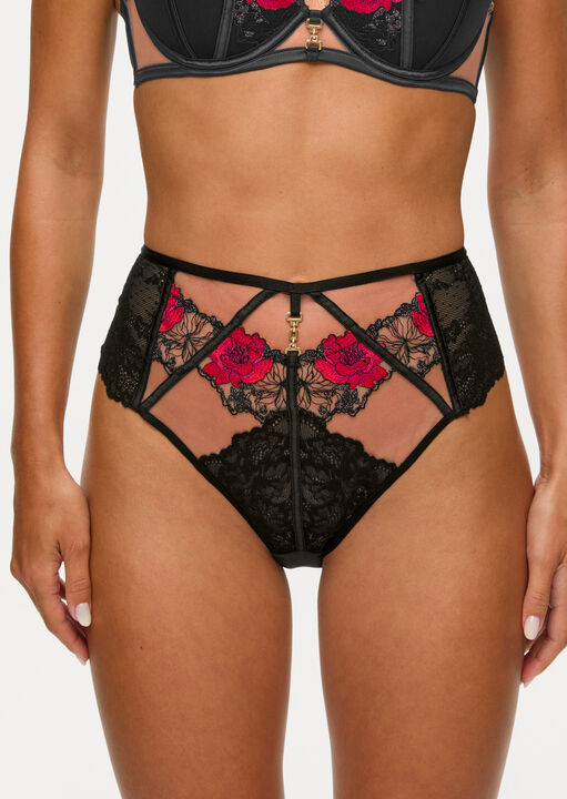 Caged Rose High Waist Brazilian image number 0.0